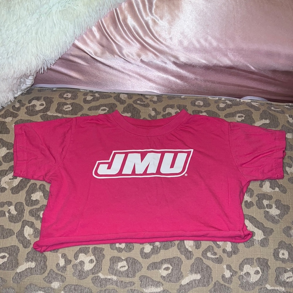JMU Pink Baby Tee